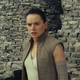 Daisy Ridley as Rey.